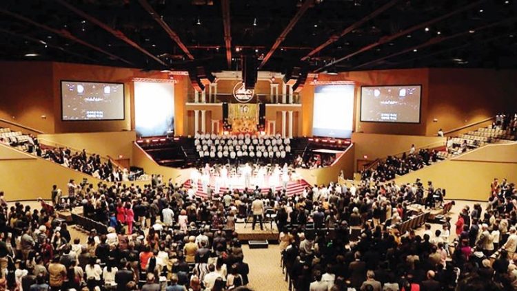 지난 2일 교회 창립 10주년 기념예배.