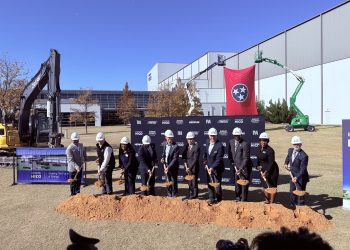 지난 12일 테네시주 멤피스 효성 하이코 공장에서 열린 기공식. [효성하이코 제공]