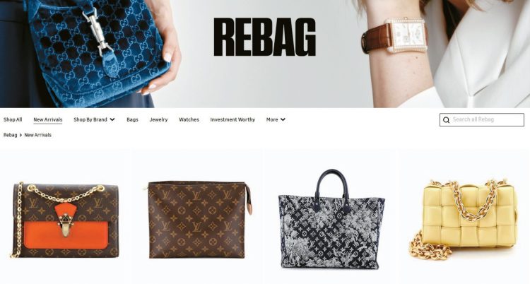 아마존 플랫폼을 통해 중고 명품을 판매하는 ‘리백’의 제품들. [웹사이트 캡처]