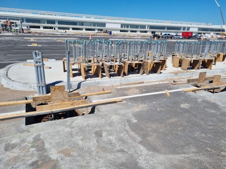 메타플랜트 주차장 태양광 발전소 시공 현장. [엘리슨 제공]