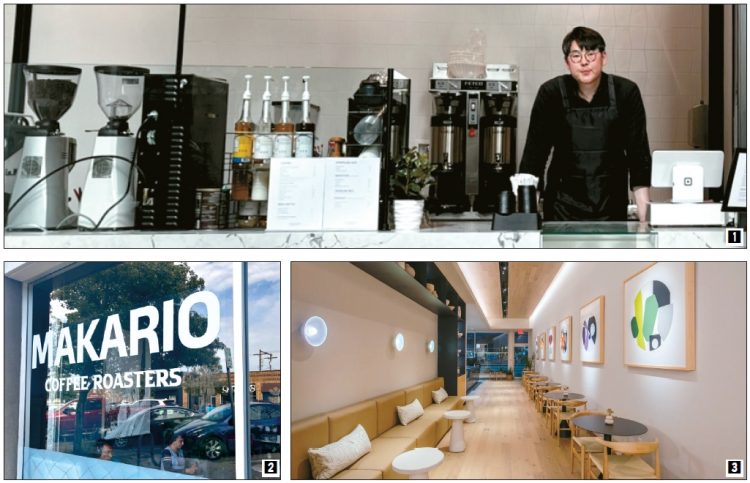 옐프 '2025 톱 100 카페'에 이름을 올린 한인 카페. (1)카셀 어스 커피. (2)마카리오 커피 로스터스. (3)한 커피. [각 업체 제공]