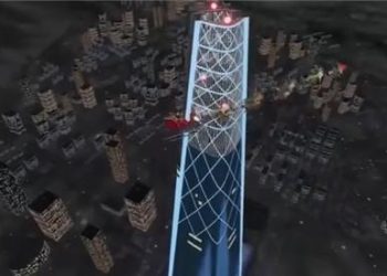 작년 성탄 전야에 서울 롯데월드타워를 지나는 산타
[NORAD 공식 인스타그램 영상 캡처]