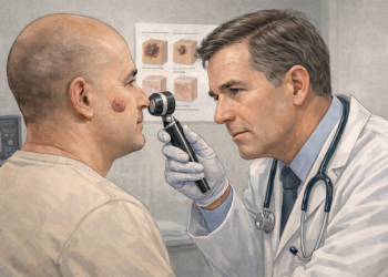 애틀랜타의 한 피부과 전문의가 베트남전 참전용사의 피부암을 제대로 진단·치료하지 못해 환자가 고통을 겪다 사망했다는 이유로 5680만 달러를 배상하라는 판결이 내려졌다. [AI 생성 이미지]