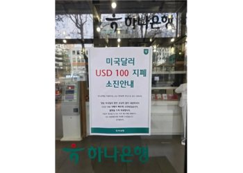 달러 소진 안내문
[엑스(X) 캡처]