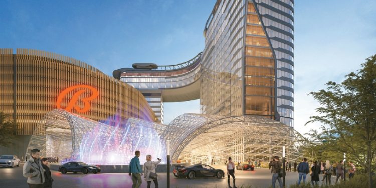 뉴욕시 브롱크스의 페리포인트 골프장 부지에 들어설 복합 카지노 리조트 조감도. [발리스 홈페이지]