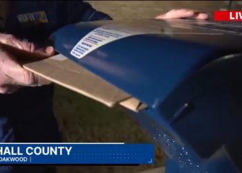 오크우드에 있는 우체통. [WSB-TV 보도영상 캡처]