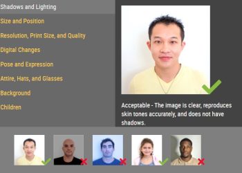 미 국무부 홈페이지에 올라온 여권 사진 규정 안내문 캡처.