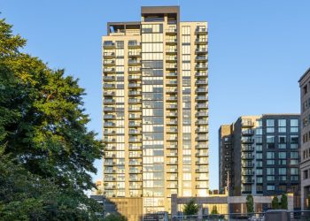 그레이스타가 애틀랜타 미드타운에서 운영하고 있는 '아센트' 아파트 외관. [홈페이지 캡처]