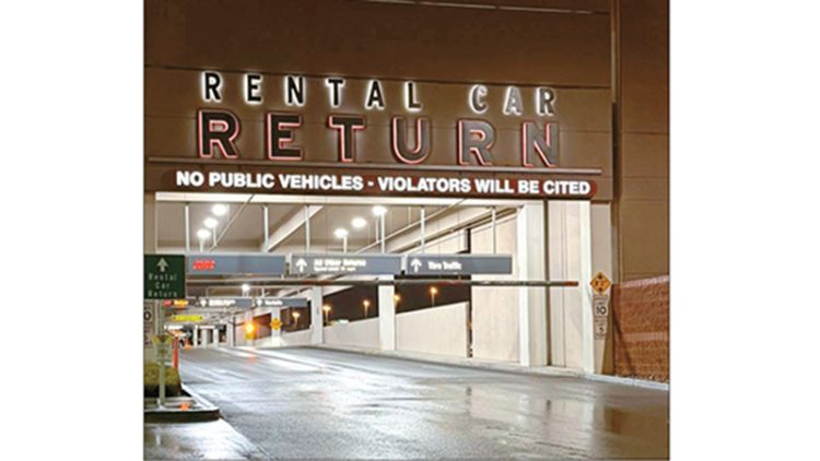 김씨가 피해를 당한 렌터카 센터 입구.