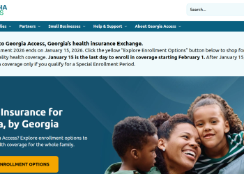 조지아 액세스 홈페이지.