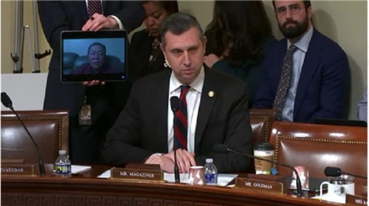 연방 하원 청문회에 등장한 한인 미군 참전용사. [하원 청문회 캡처]