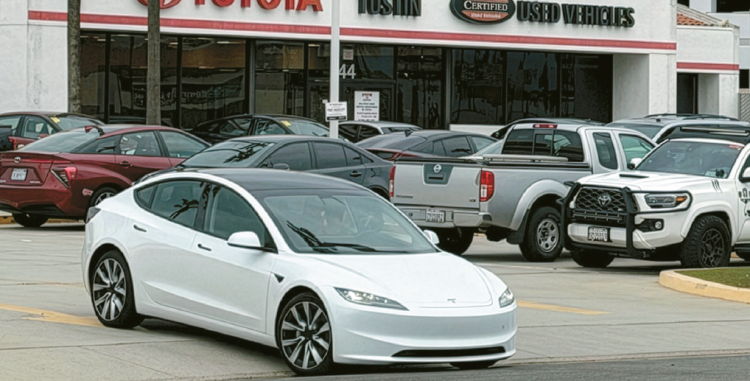 올해 리스 반납 중고 전기차가 급증함에 따라 전기차 구매 적기라는 전망이 나왔다. 터스틴오토몰의 한 중고차 딜러 모습. 박낙희 기자