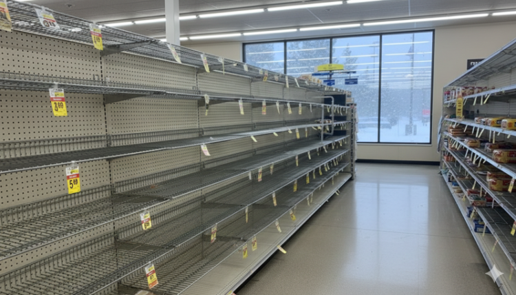 크로거 대변인은 “공포심에 따른 사재기는 필요 없다”며 “고객들은 필요한 만큼만 구매해 달라”고 당부했다. [AI 생성 이미지]