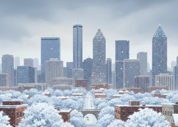 조지아 전역에 이번 주말 또 한 차례 한파가 닥칠 것으로 예상된다. [AI 생성 이미지]