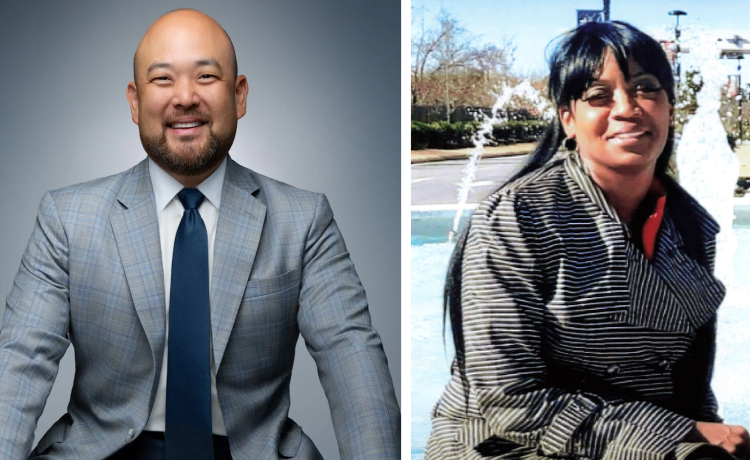 모세 김 변호사(왼쪽), 고 도리스 조던씨.