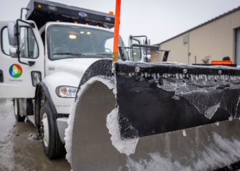 지난 주말 귀넷 카운티에 눈이 오며 제설차가 동원됐다. [귀넷 정부 페이스북]
