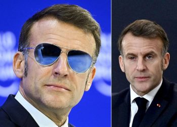 에마뉘엘 마크롱 프랑스 대통령이 스위스 세계경제포럼(WEF·다보스 포럼)에서 착용한 선글라스가 소셜미디어(SNS)에서 화제를 모으고 있다. 도널드 트럼프 미국 대통령의 조롱에도 해당 선글라스를 만든 업체는 뜻밖의 특수를 누리고 있다. 연합뉴스