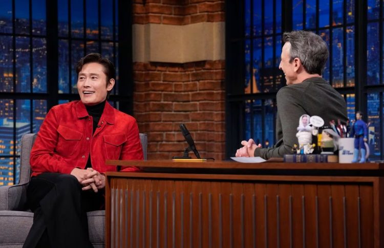 배우 이병헌. NBC Late Night with Seth Meyers 캡쳐