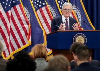 28일 FOMC가 기준금리 동결 결정을 내린 뒤 기자회견에 나선 제롬 파월 연준 의장. [로이터]