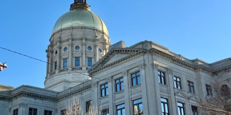 애틀랜타 다운타운에 있는 주청사. 켐프 주지사는 올해 임기 마지막 입법 회기를 맞고 있다.  윤지아 기자.