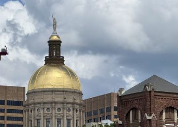 조지아 주청사를 상징하는 황금돔. 윤지아 기자.