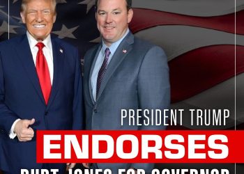 트럼프 대통령의 지지를 받아 조지아 주지사직에 출마한 버트 존스 부지사. [선거 캠페인 제공]