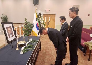 27일 이해찬 전 총리 애틀랜타 추모식. 윤지아 기자.