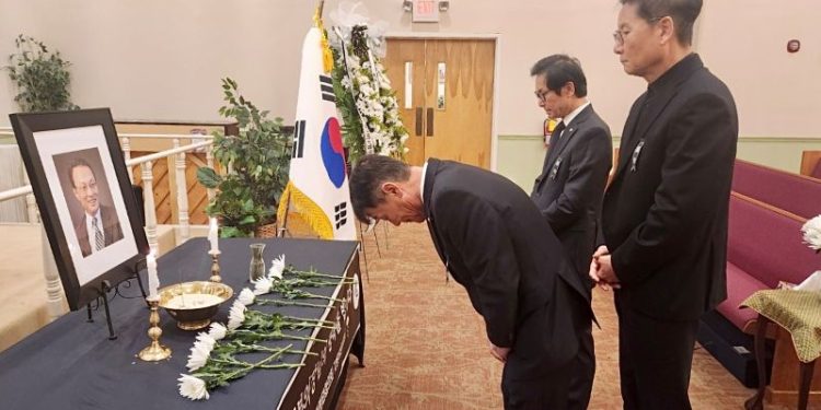 27일 이해찬 전 총리 애틀랜타 추모식. 윤지아 기자.