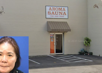 웨스트포인트에 있는 아로마 사우나. 구글맵, 웨스트포인트 경찰 제공