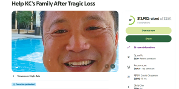 온라인 모금사이트 고펀드미에 개설된 이경창씨의 모금 페이지. 텍사스 샌안토니오 총격 사건으로 숨진 이씨의 유가족을 돕기 위한 모금이 진행되고 있다. [고펀드미 캡처]