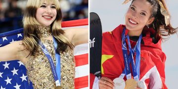 중국계 미국인 알리사 리우(왼쪽 사진)는 피겨스케이팅 여자 싱글에서, 미국계 중국인 구아이링(오른쪽 사진)은 프리스타일 스키 여자 하프파이프에서 각각 금메달을 땄다. 국가주의라는 거대 프레임 안에 갇혀 비판에 시달린 두 선수는 미·중간 갈등의 희생양이다. [AP·신화=연합뉴스]