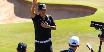 앤서니 김이 15일 LIV 골프 애들레이드에서 우승했다. AP=연합뉴스