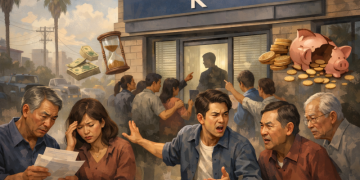 캘리포니아주 노워크 지역의 한인 부동산 투자업체를 둘러싸고 투자금 정산이 지연돼 피해를 입었다고 주장하는 한인들이 잇따라 나오면서 논란이 확산되고 있다.  [AI 생성 이미지]