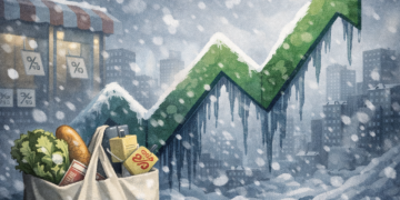 업계 일부에서는 “인플레이션은 이미 잡혔다”고 말하지만, 소비자들의 체감 경기는 아직도 한파 속에 있다는 지적이 나오고 있다. [AI 생성 이미지]