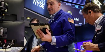 뉴욕증권거래소의 트레이더들. [로이터]