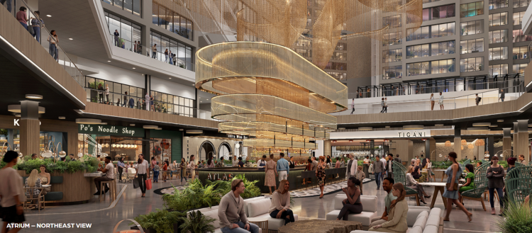 더 센터 내부 아트리움 모습. [더센터 홈페이지 캡처]