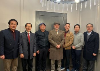 5일 박승범 회장을 비로한 미동남부장애인체육회 임원들이 거북이 마라톤 홍보를 위해 한자리에 모였다.