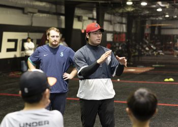 작년 겨울 김경주 선수가 연 조지아주 스와니 유소년 대상 겨울 야구 캠프. [본인 제공]