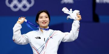 밀라노-코르티나담페초 동계올림픽 쇼트트랙 여자 1000m 결승에서 동메달을 따낸 김길리. [로이터]