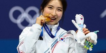 동계올림픽 쇼트트랙 여자 1,500m 경기에서 금메달을 획득한 김길리. [로이터]