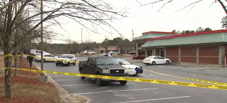 4세 어린이가 총상을 입은 대큘라 버거킹 주차장. [ANF 보도영상 캡처]