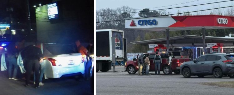 5일 시민들이 온라인 홈페이지 ‘ICE 아웃'에 올린 애틀랜타(왼쪽)와 버밍햄 이민단속 현장 사진.