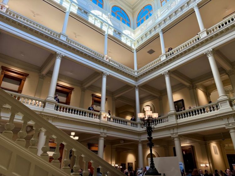 조지아 주청사 내부. 윤지아 기자.