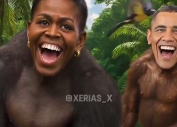 트루스소셜에 올라온 오바마 전 대통령 조롱 영상 [트루스소셜 캡처]