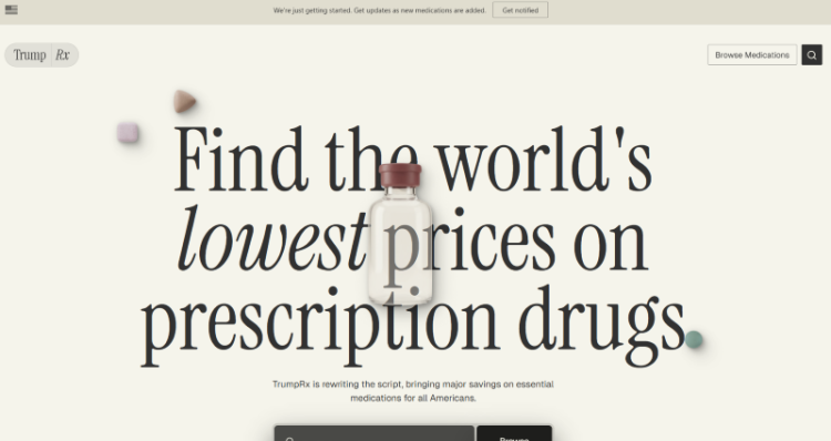 트럼프RX 홈페이지 캡처.