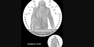 미국 조폐국이 미술위원회에 제출한 기념주화 시안
[미국 조폐국 자료]