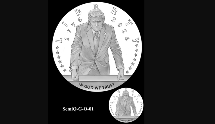 미국 조폐국이 미술위원회에 제출한 기념주화 시안
[미국 조폐국 자료]