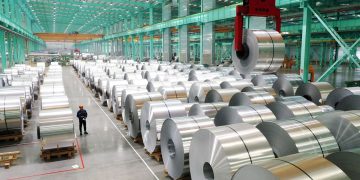 중국 허베이(河北)성 인근의 알루미늄 생산 공장 모습. 로이터=연합뉴스