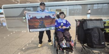 미국 대륙 횡단 도전에 나선 배재국 씨 부자
[독자 제공]