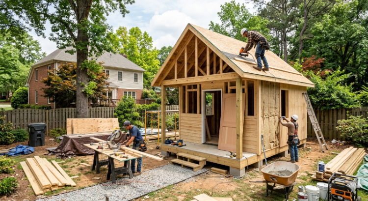주택 소유자가 자신의 뒷마당에 작은 별채와 같은 부속 건물을 지을 수 있도록 허용하는 법안이 조지아주 하원을 통과했다. [AI 생서 이미지]